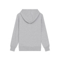 Zipper sweater thickened solid color hooded cardigan